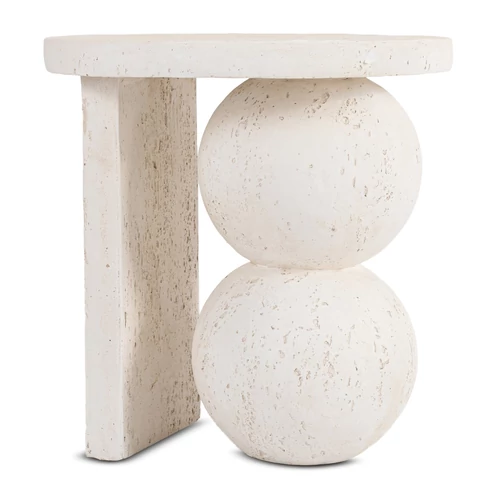 RICO dohányzóasztal 45,5 cm, krémszínű/bézs