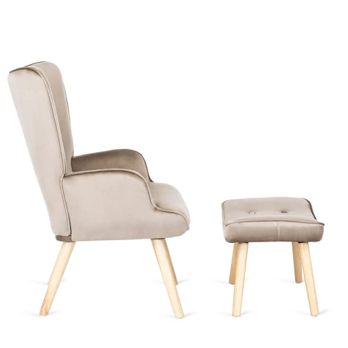 Modern Lozano loungeszék lábtámogatással