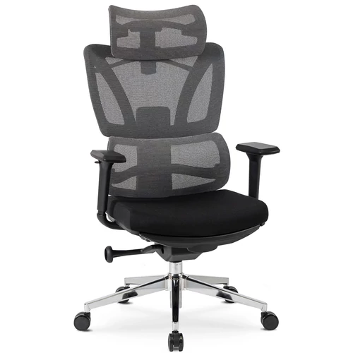 DELSIN ergonomikus fekete forgószék