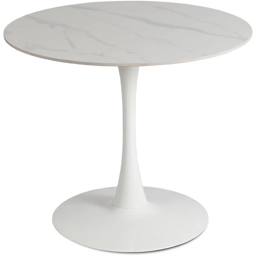 SANDER Kerámia Asztal 89 cm Fehér