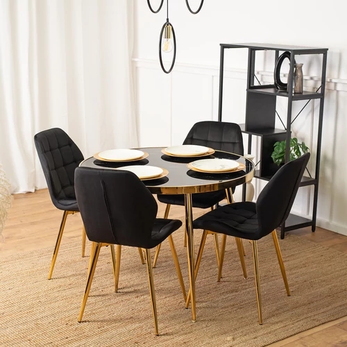 Elegáns kerti bútor aranylábakkal