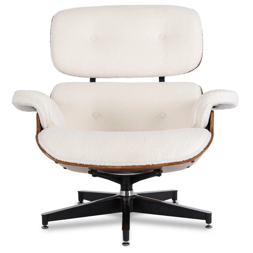 Elegáns fehér loungeszék nappali bútor
