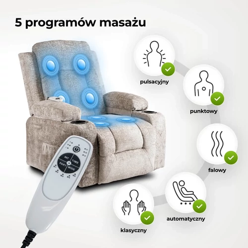 Masszírozó funkcióval