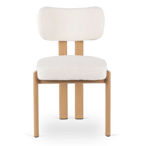 Elegáns boucle anyagú szék