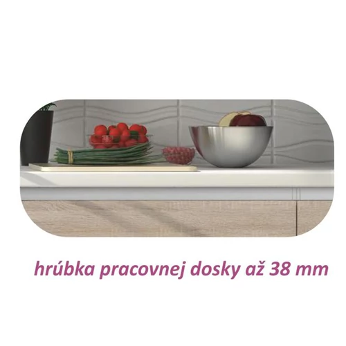 LINE tölgy sonoma kétajtós alsószekrény