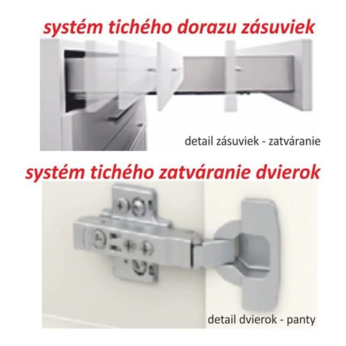 LINE G60 U tölgy sonoma felsőszekrény kétajtós