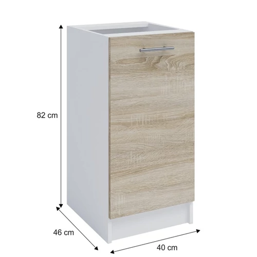 Modern design  tölgy és fehér kombináció