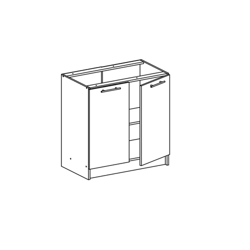 Modern design  tölgy és fehér kombináció