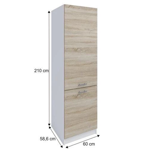 Modern design  tölgy és fehér kombinációjával
