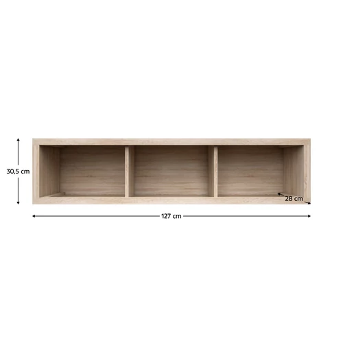 Elegáns tölgy sonoma laminált könyvespolc