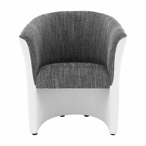 Modern design fehér textilbőrrel