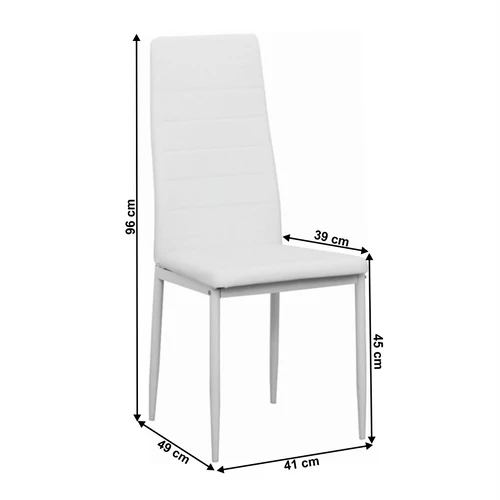 Elegáns fehér fém keret