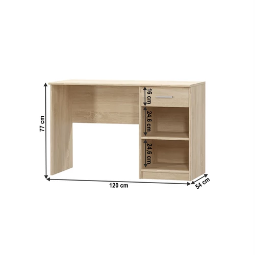 Stílusos és funkcionális TEYO bútorkészlet.  Íróasztal TEYO 1S Sonoma