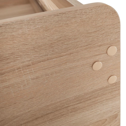 Teak furnérozott ágy