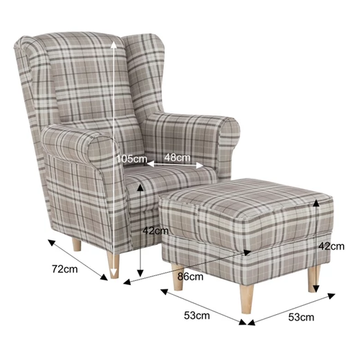 Modern design  barna puff