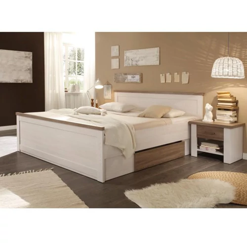 LUMERA ágykeret + 2 éjjeliszekrény sonoma tölgy