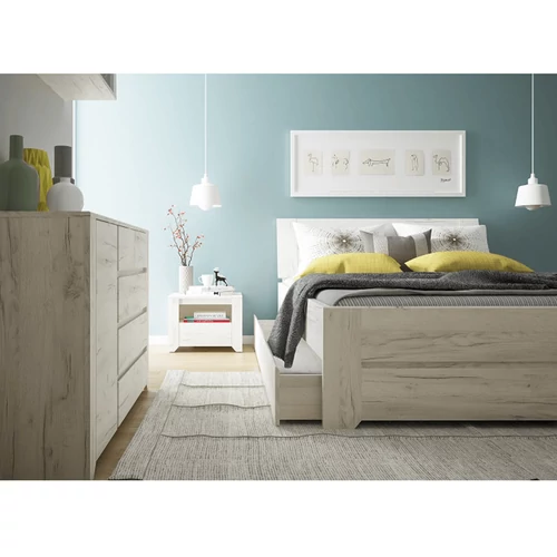 Elegáns ágy alatti tároló fehér craft kivitelben