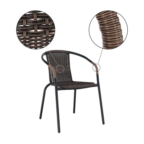 Modern design fekete fém kerettel