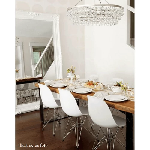 Modern design krómozott alappal