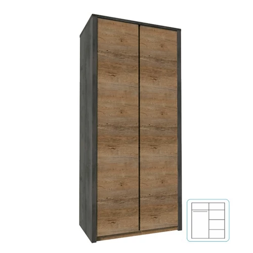 Modern design  tölgy és szürke kombináció