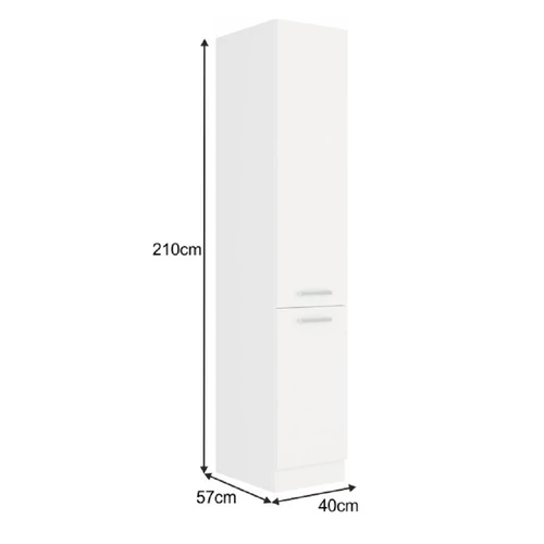 Fehér magas szekrény SPLIT 40 DK-210 2F