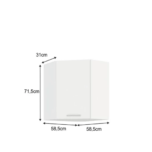SPLIT 58x58 GN-72 1F fehér felsőszekrény