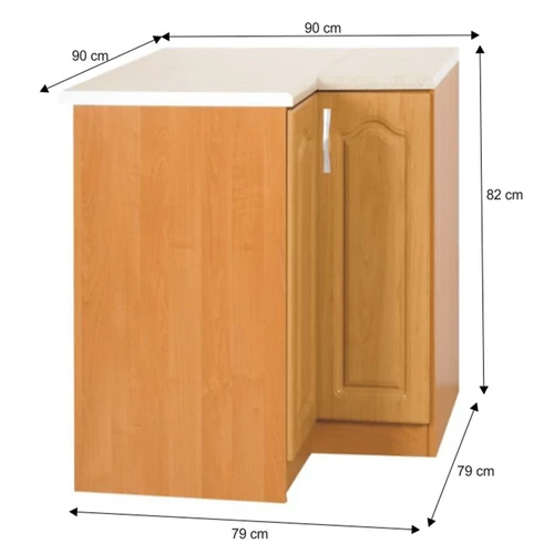 Elegáns klasszikus design.  LORA MDF NEW KLASIK S90/90 alsó konyhaszekrény
