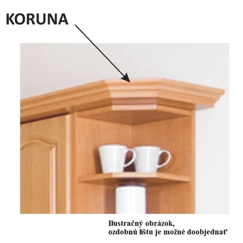Jobbra döntött LORA MDF NEW KLASIK W60/60