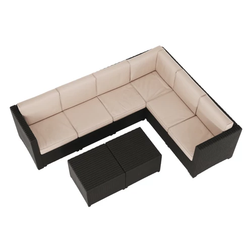 3 részes rattan bútor