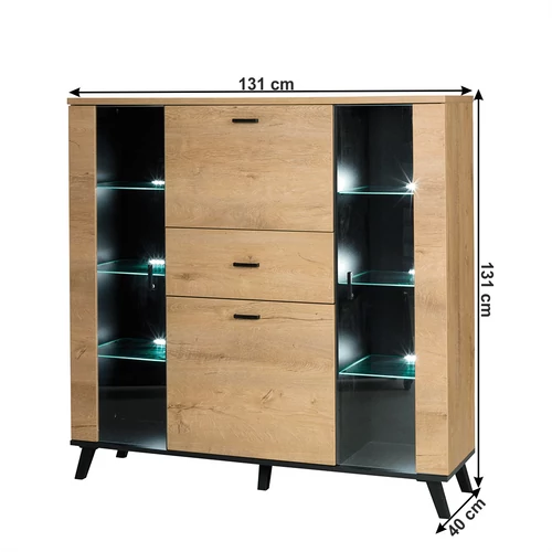 Elegáns tölgyfa komód  modern megjelenés