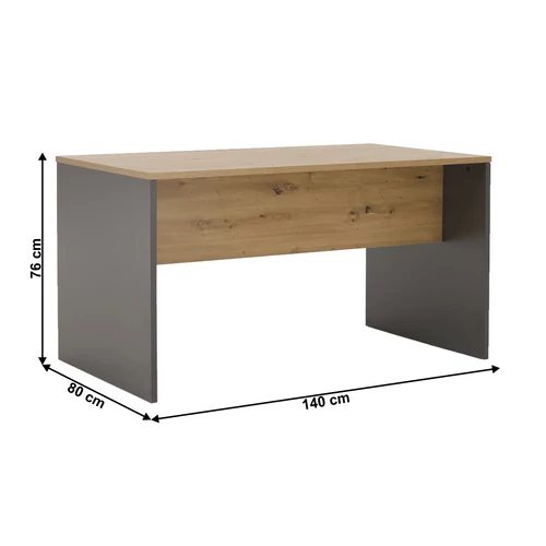RIOMA New Typ 11 grafit/tölgy fa íróasztal