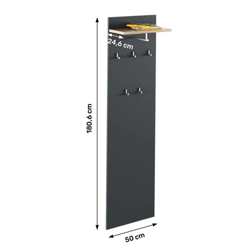 RIOMA NEW TYP 19 fogas panel  grafit/tölgyfa artisan