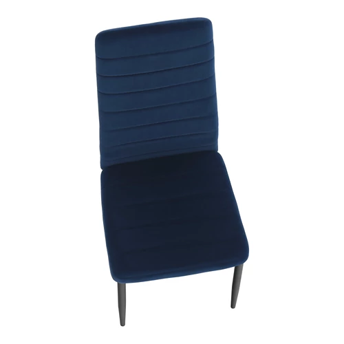 Elegáns kék színű velvet ülés