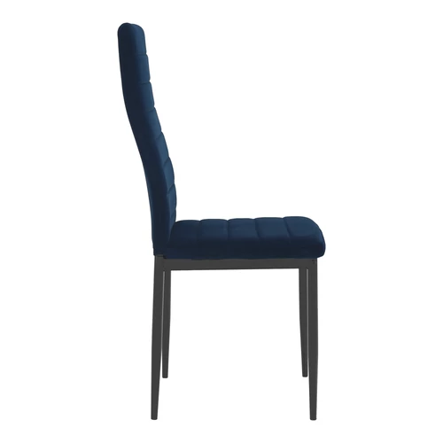 Elegáns kék velvet szék COLETA NOVA