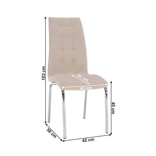 Dulux Velvet bézs étkezőszék