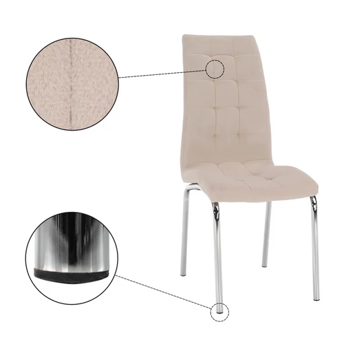 Modern design krómozott lábakkal