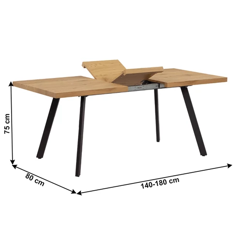 Elegáns tölgy és modern fém kombináció