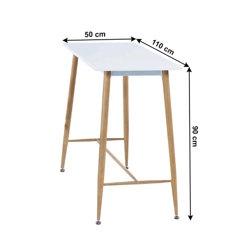 Elegáns megjelenésű 110x50 cm-es bárasztal a DORTON termékcsaladból