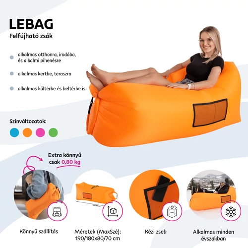 LEBAG - rózsaszín lazy bag