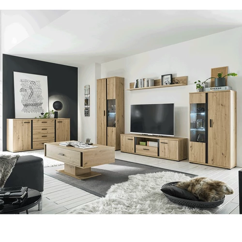 Elegáns tölgy és fekete kombináció