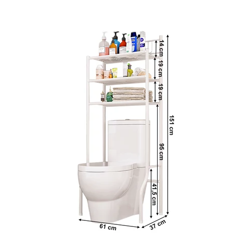 REMIN fehér polc a WC fölé