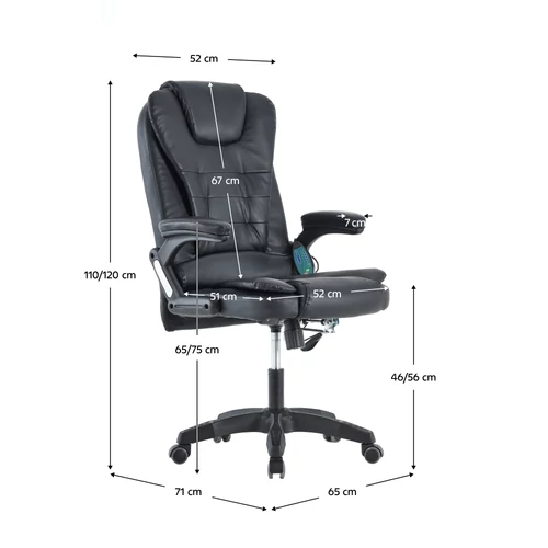 Elegáns fekete irodai szék