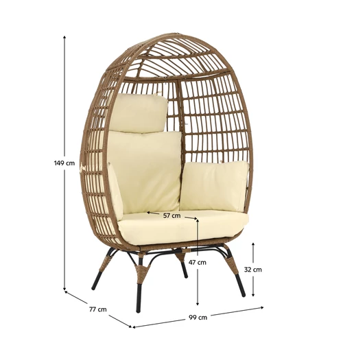 Modern rattan KARMEN fotel