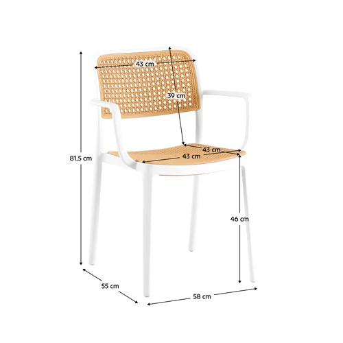 Modern design rakásolható szék