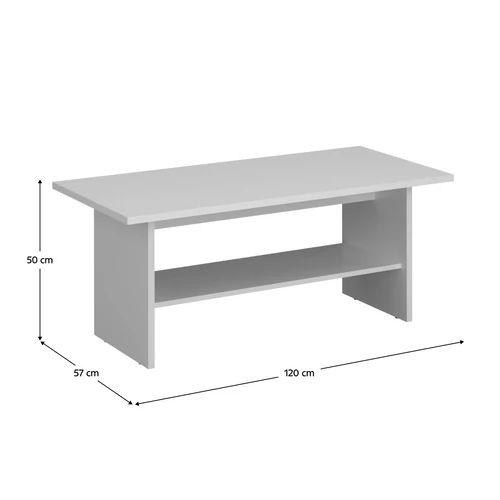 IRODÍN fehér dohányzóasztal 120 cm