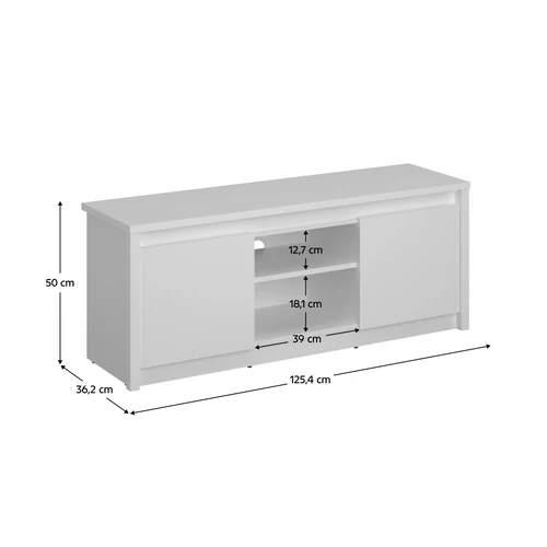 ERODIN 2D TV asztal fehér színben