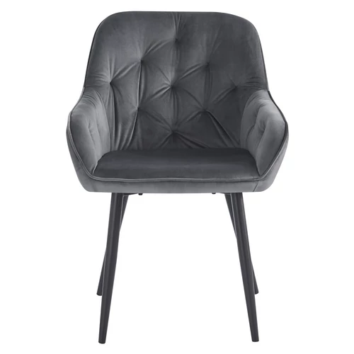 VERIO szürke velvet design fotel