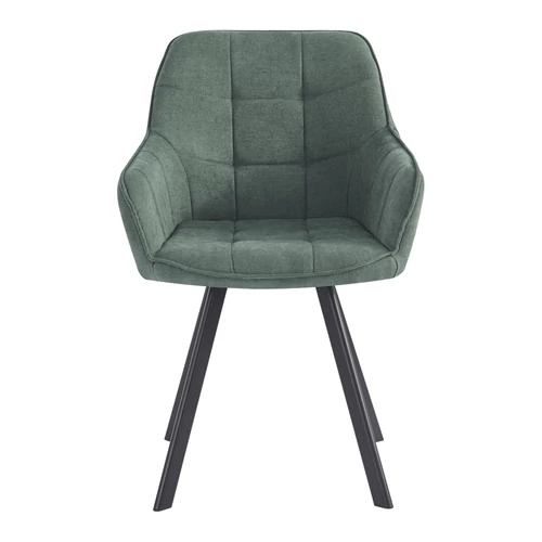 Zöld velvet design fotel PETIN