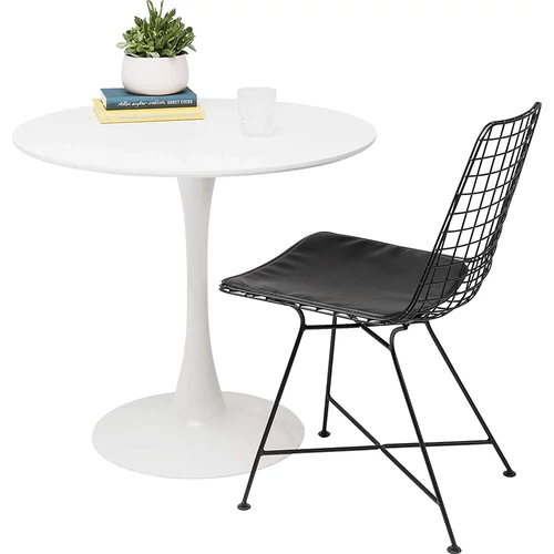 Fehér színben  matt felülettel  átmérője 80 cm.  REVENTON NEW - Elegáns kerek étkezőasztal