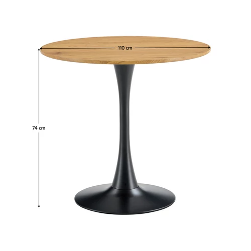 Elegáns kerek étkezőasztal  átmérője 110 cm. REVENTON NEW: Stílusos megoldás otthonodhoz!